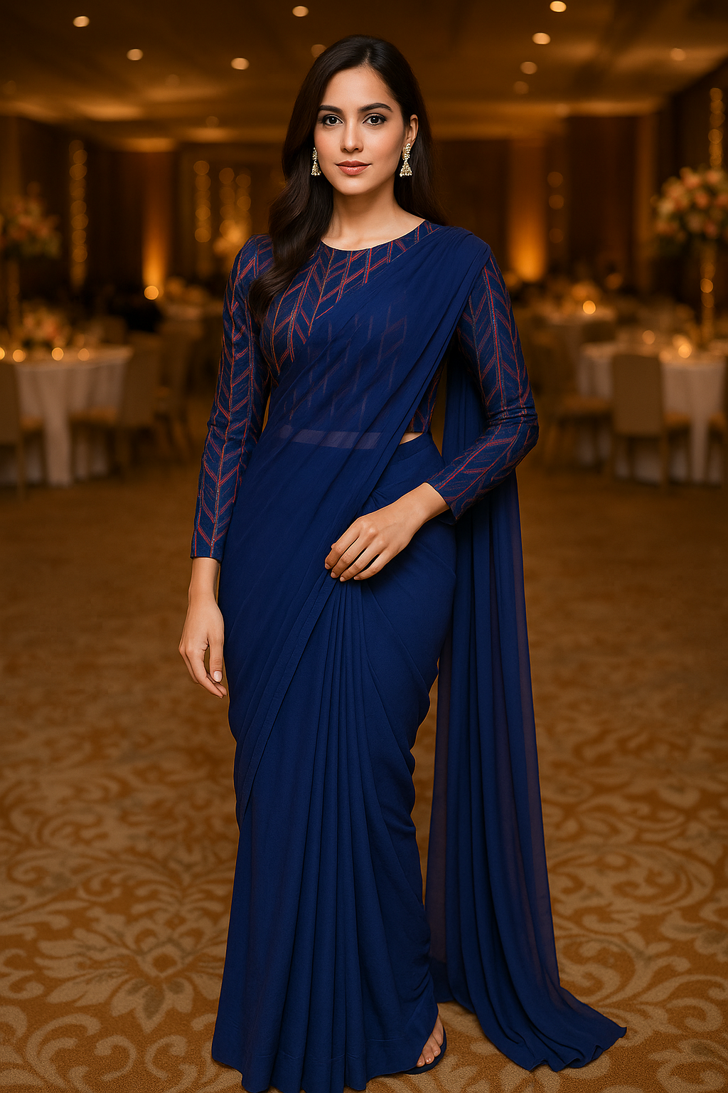 SH:15 Saree Dyed Chiffon