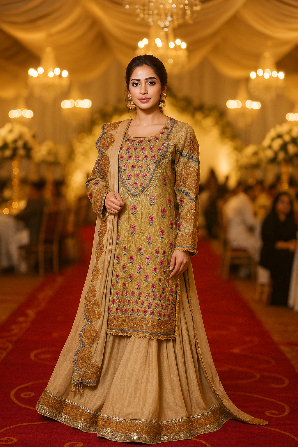 UNJ-6P: 3Pcs Ghagra outfit