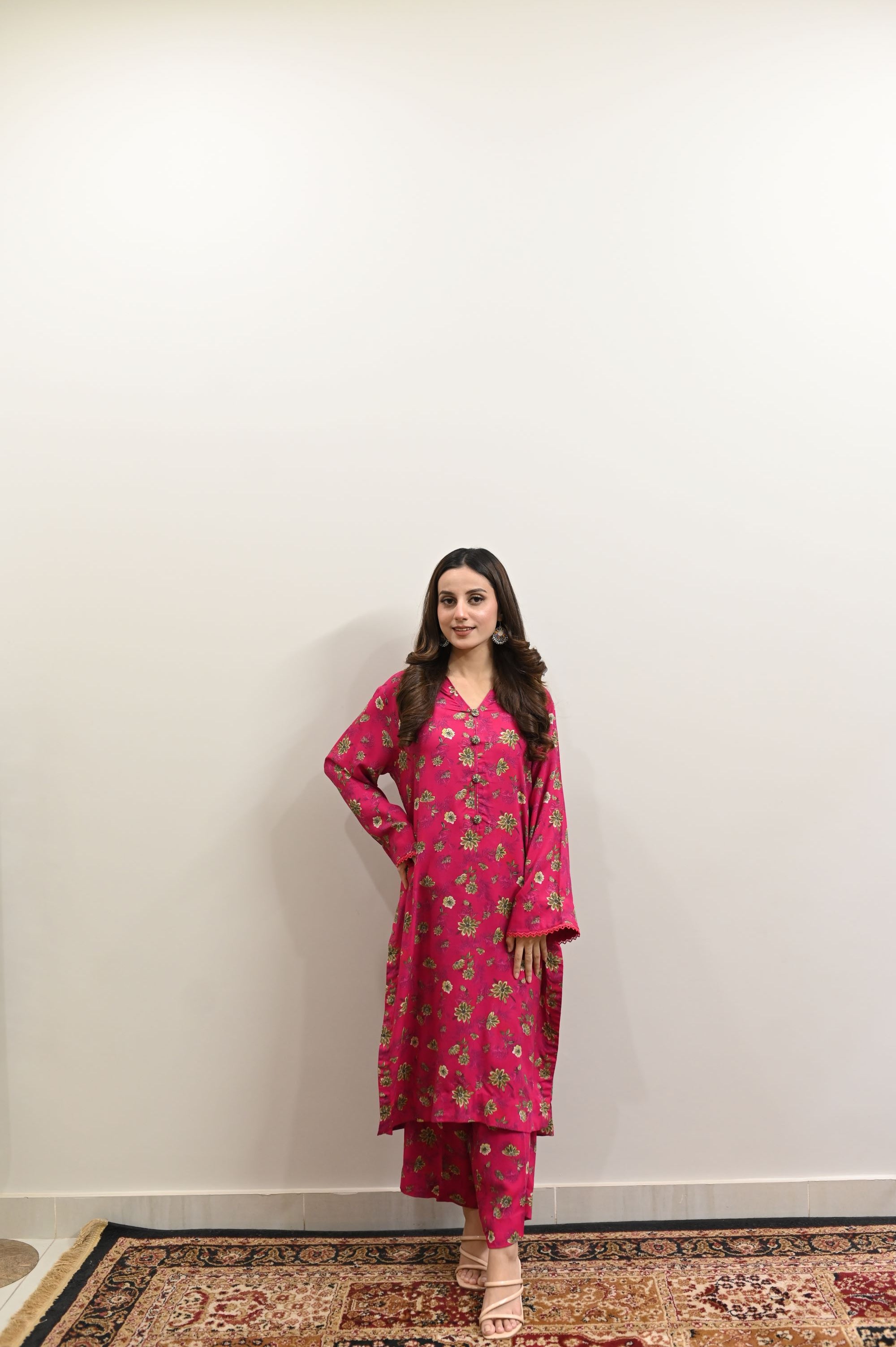 MY-07: 2 PCs Linen Digitally Printed Suit (Un-Stitched)