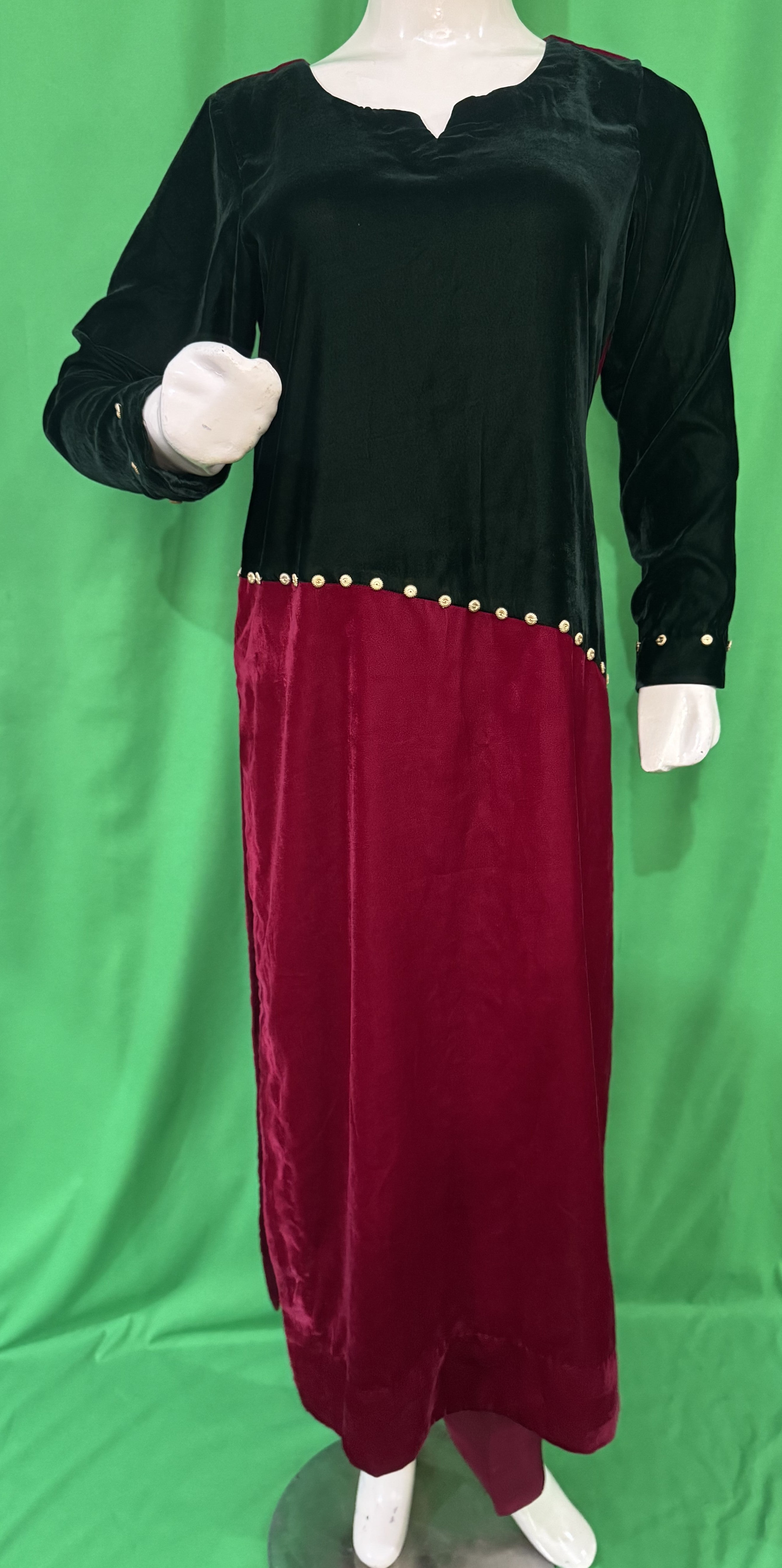 VEL:7 2Pcs Velvet Suit