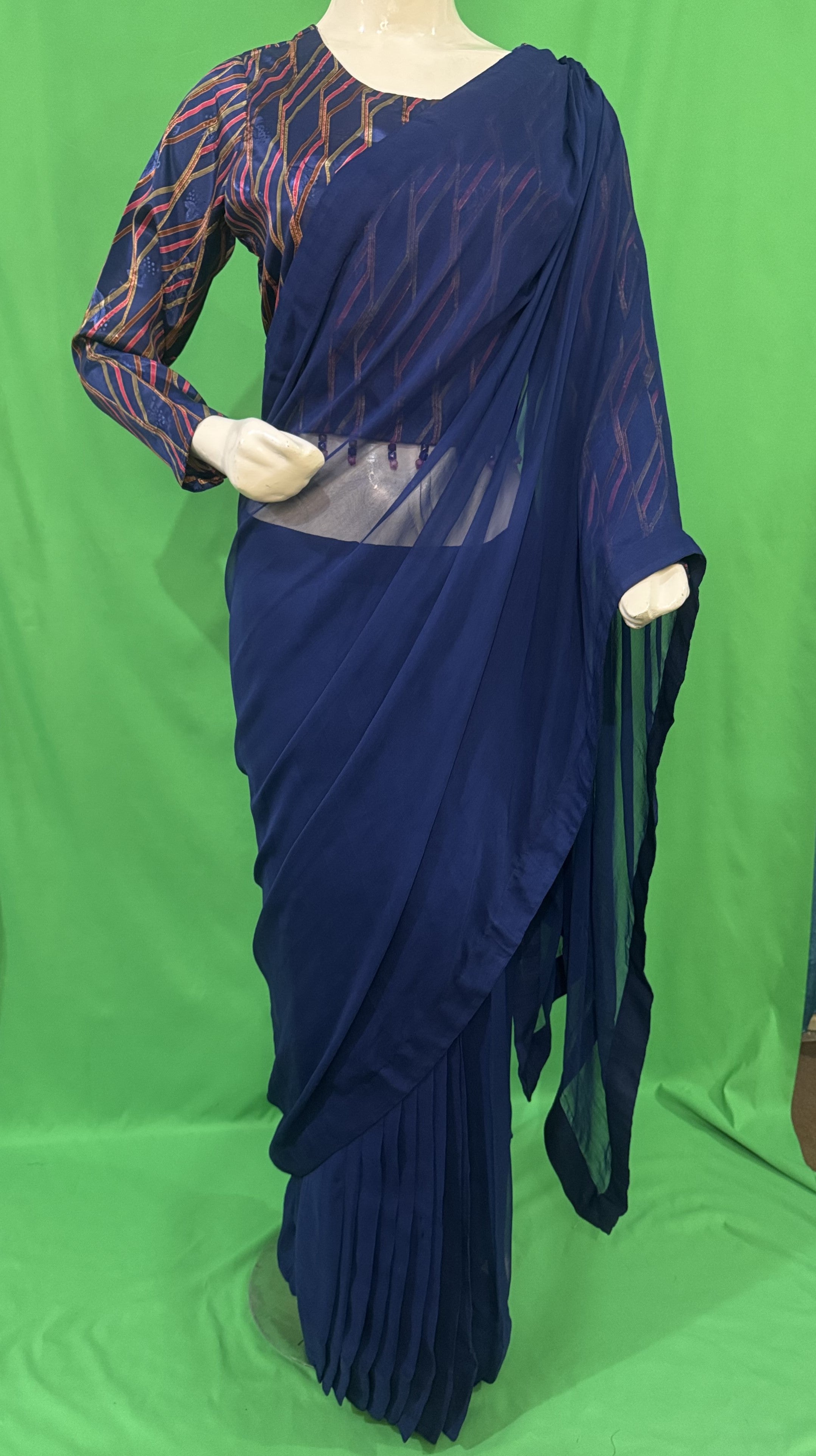 SH:15 Saree Dyed Chiffon