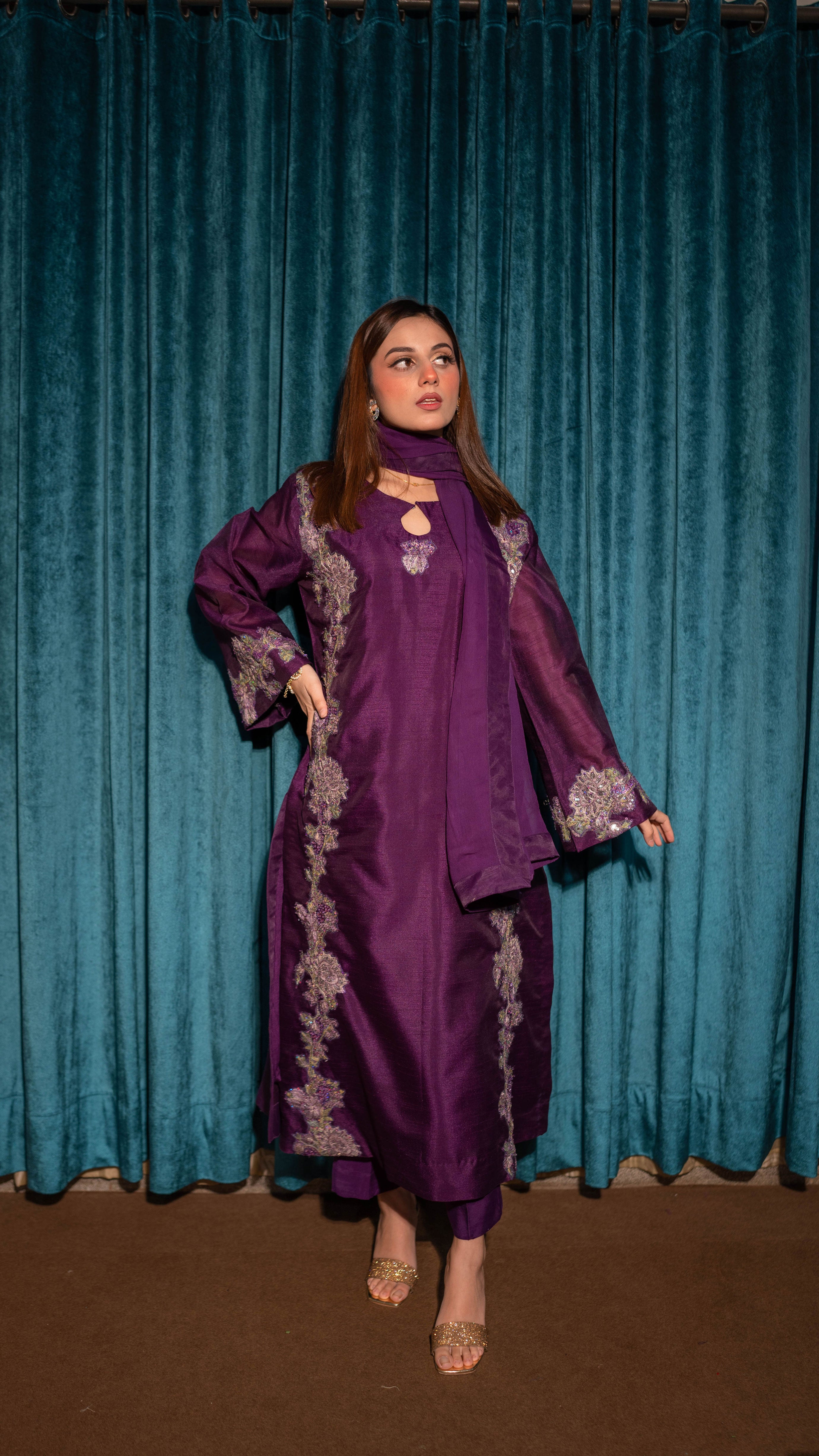 UED-6 Purple 3Pcs Suit