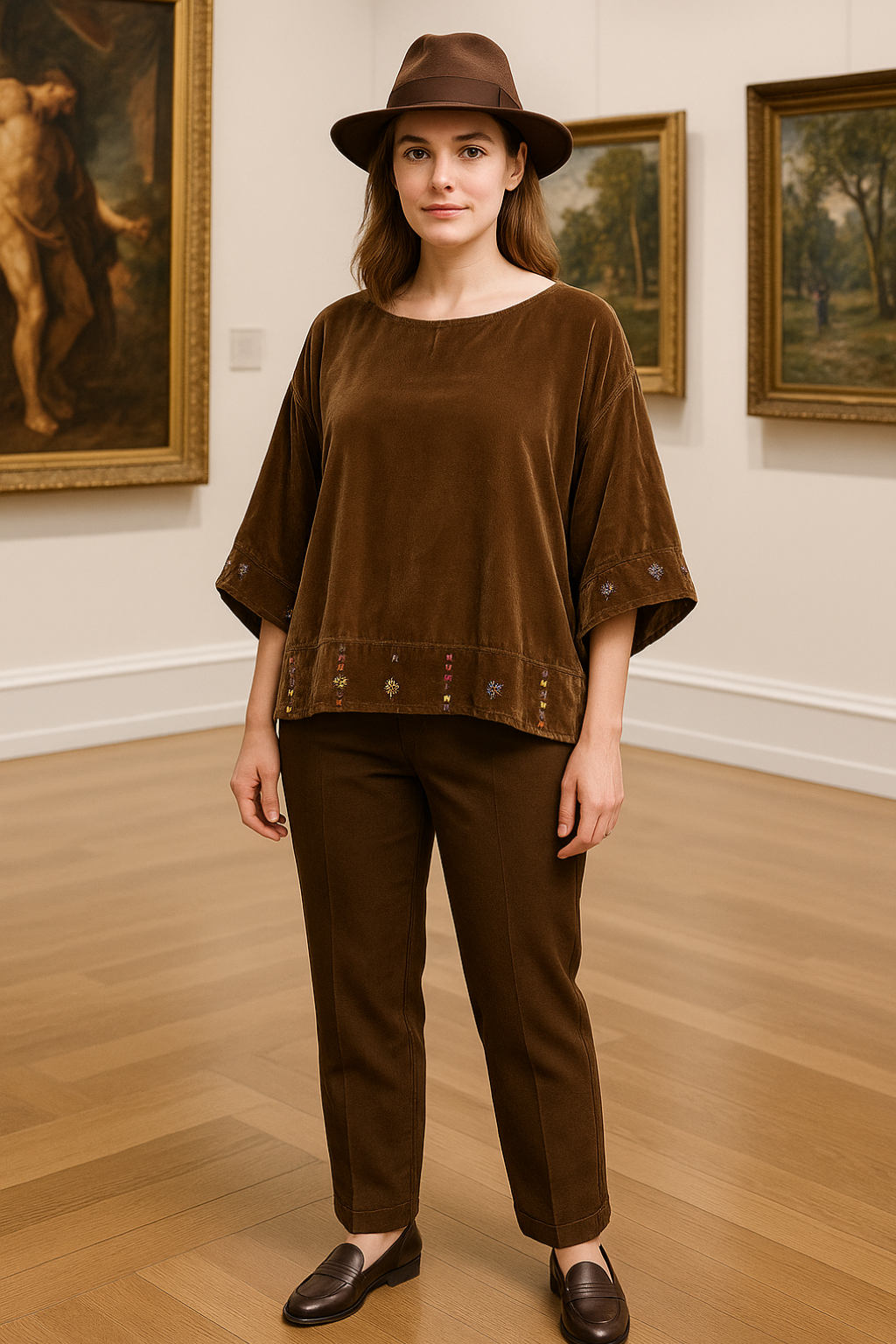 VEL:8 1Pc Velvet Ponchos