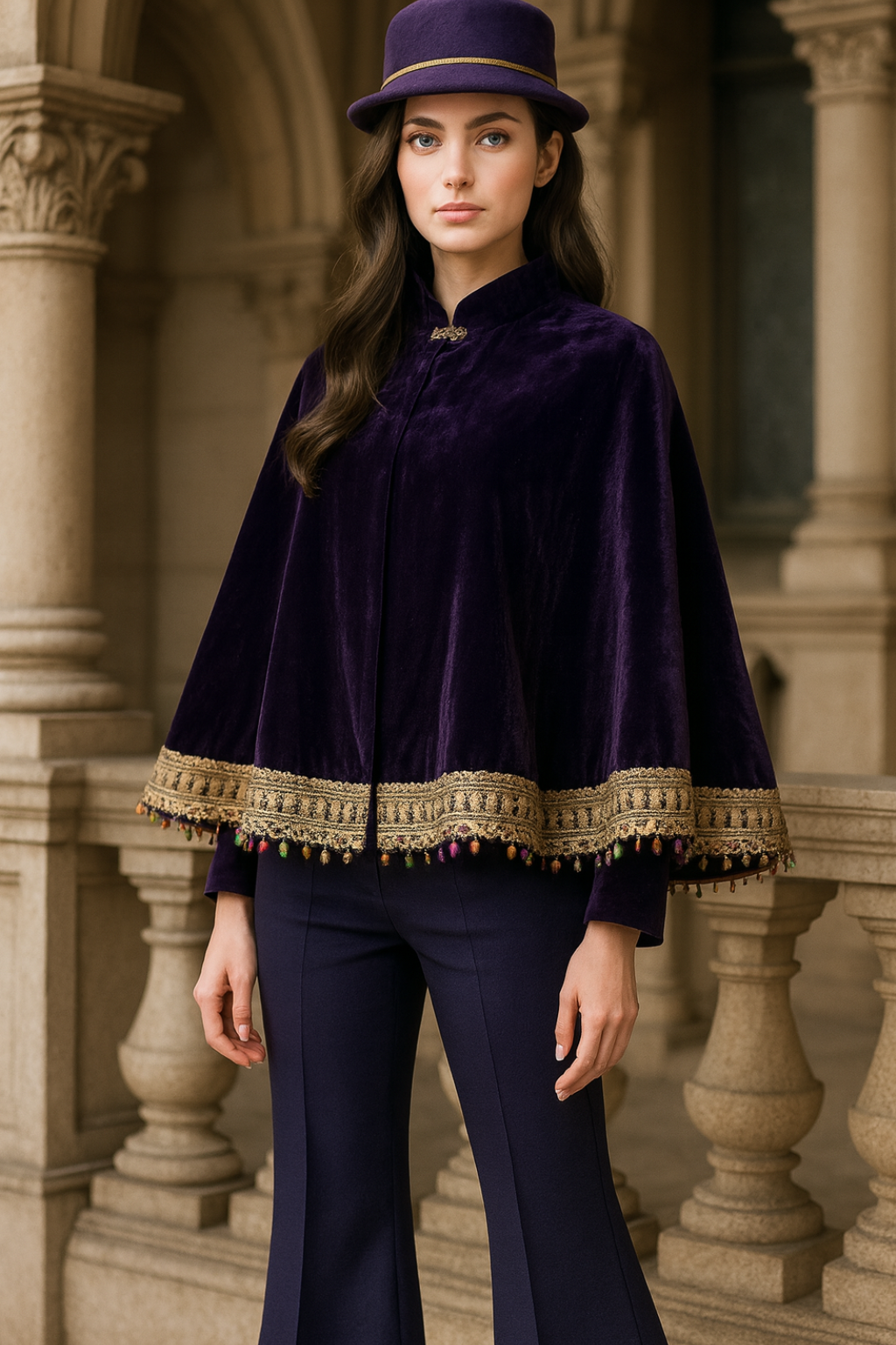 VEL: 9 1Pc: Velvet Ponchos